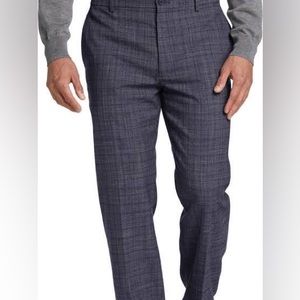Brax Feel Good multi grey plaid trouser pants- like new